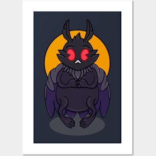 Mothman Cartoon Posters and Art